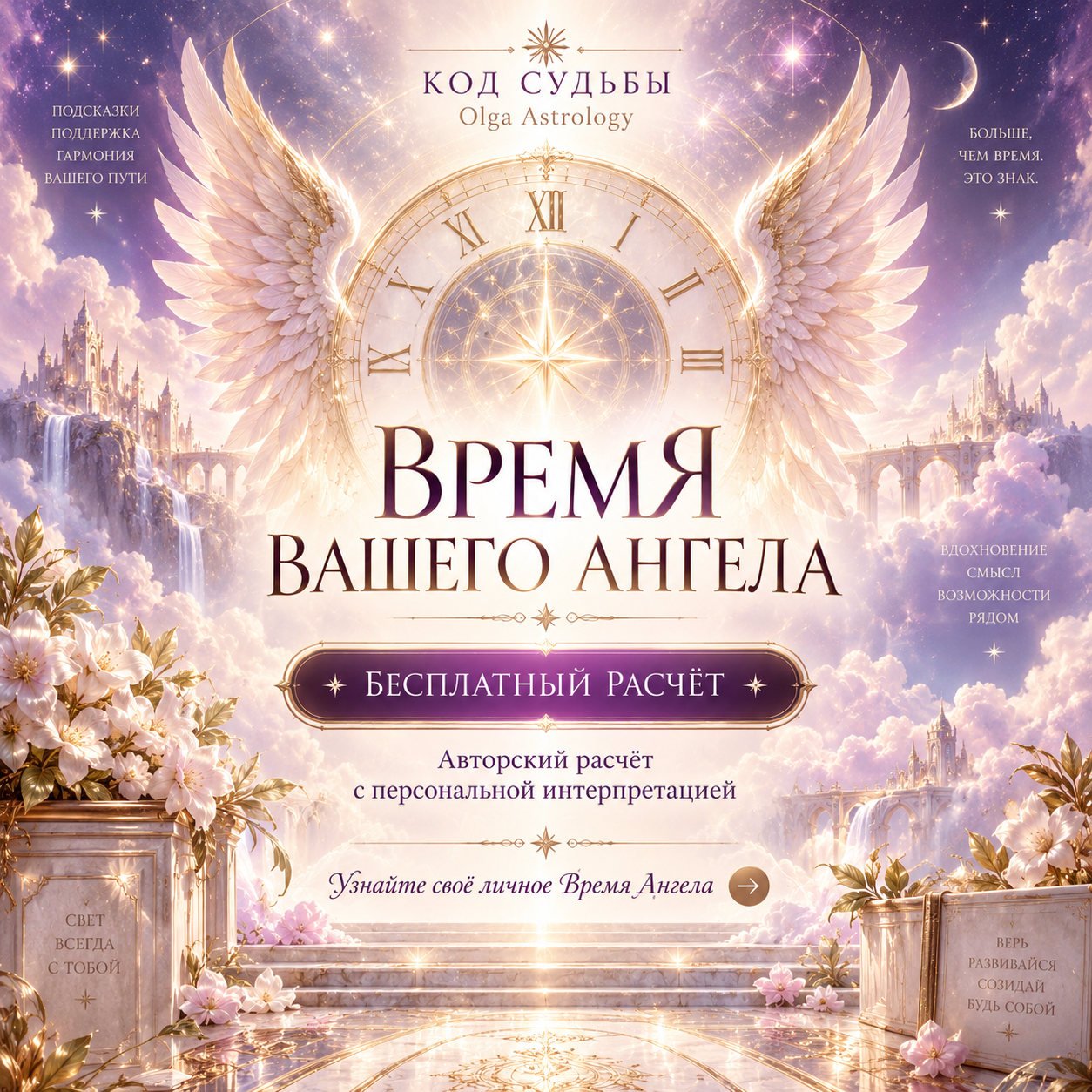Время вашего Ангела — бесплатный авторский расчёт Olga Astrology